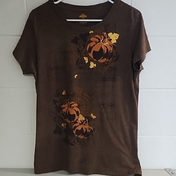 Fall Autumn Pumpkin Graphic Tee Shirt Top - Picture 13 of 13